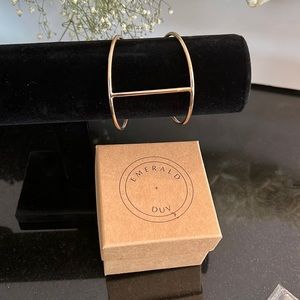 New Emerald+Duv cuff bracelet gold color